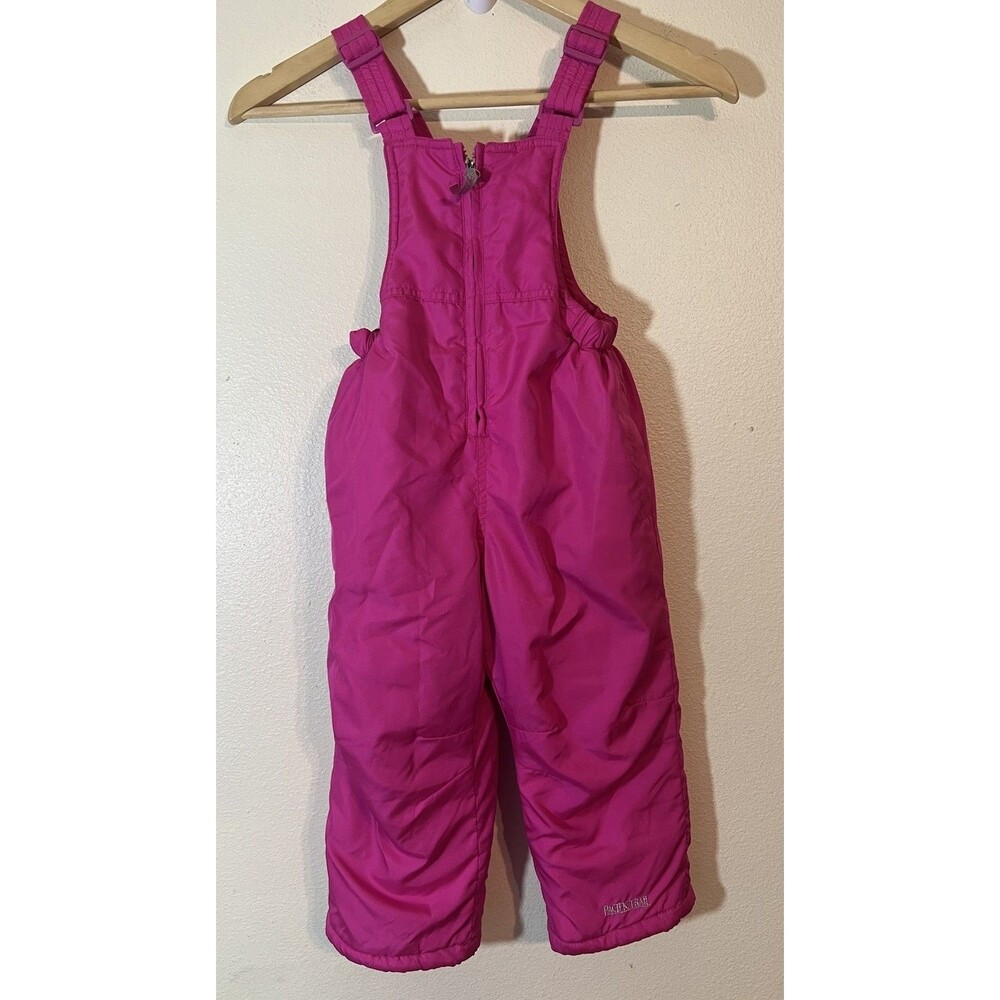 Pacific Trail Toddler Snow Bib Overalls - pink - Size 3T